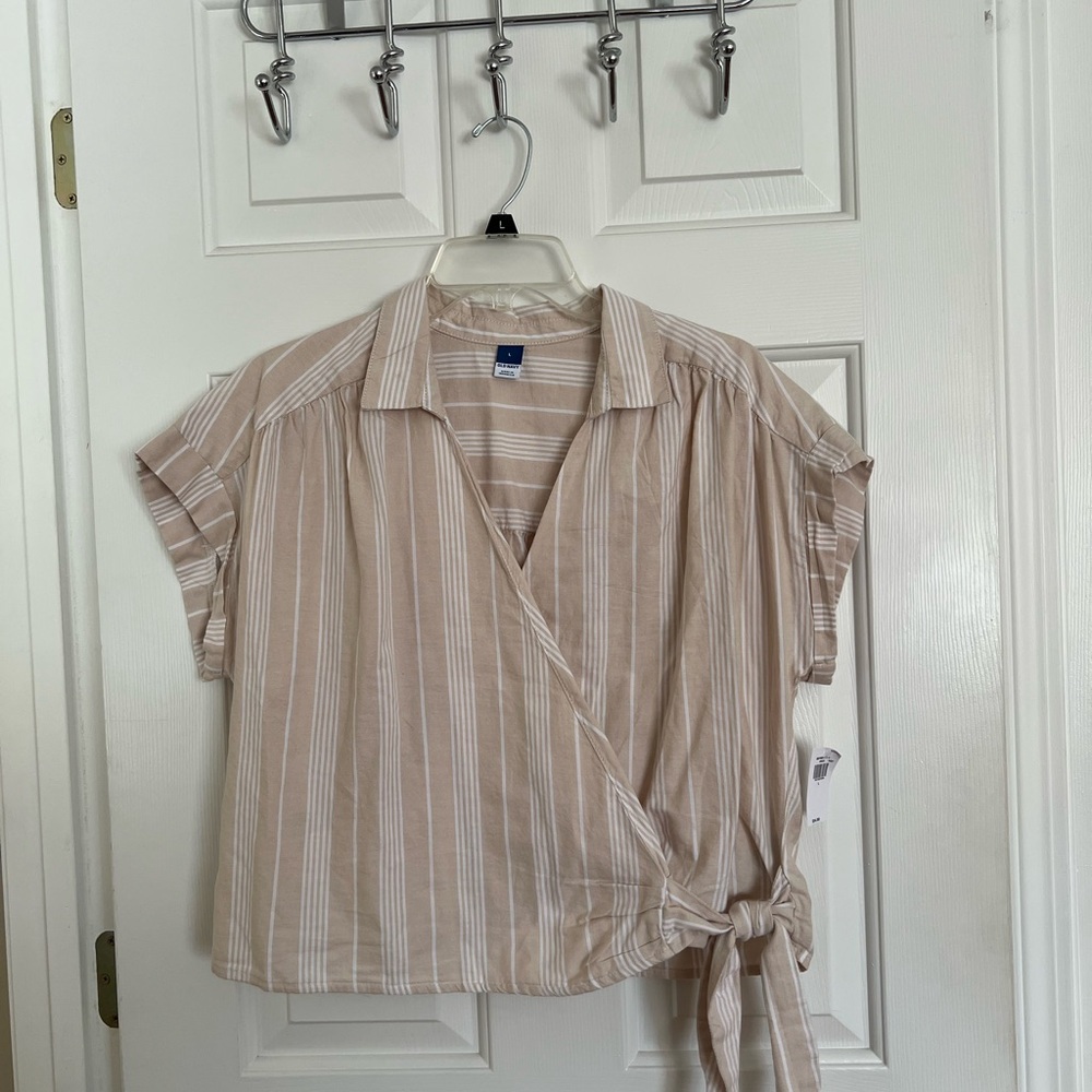 Old Navy Tie Front Top